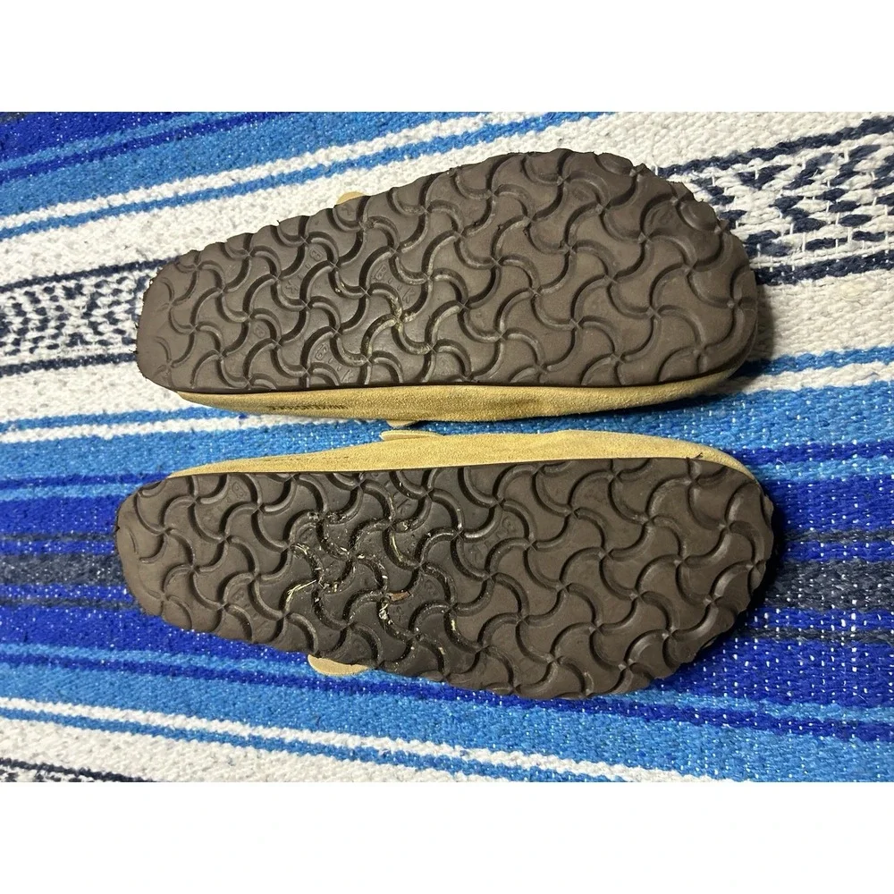 Birkenstock Boston Taupe Mens 9 9.5 Suede Leather Clogs EU 42 Made Germany